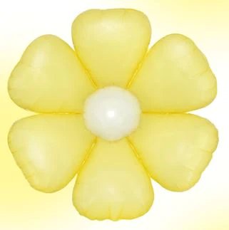 5Inc Yellow Daisy Flower Balloon 10count - balloonsplaceusa