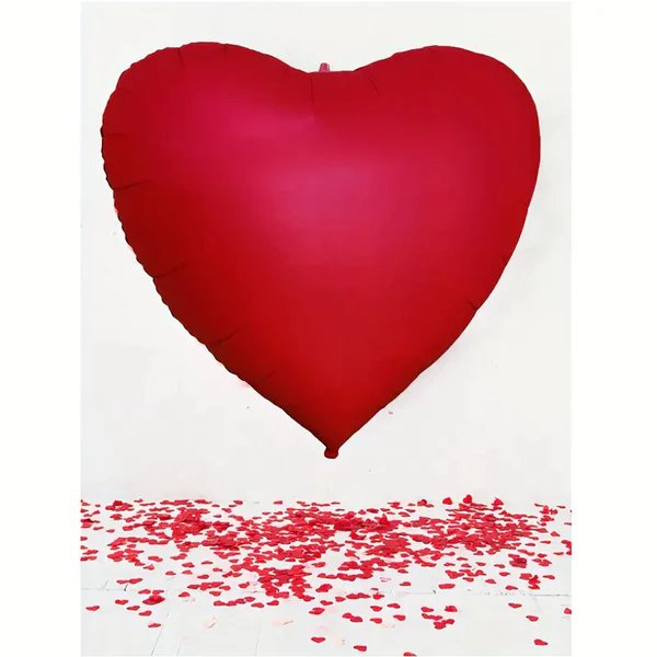 65Inc Red Heart Foil Jumbo Balloon - balloonsplaceusa