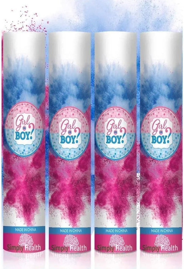 Blue Confetti Popper Gender Reveal -Cannon - 1Count