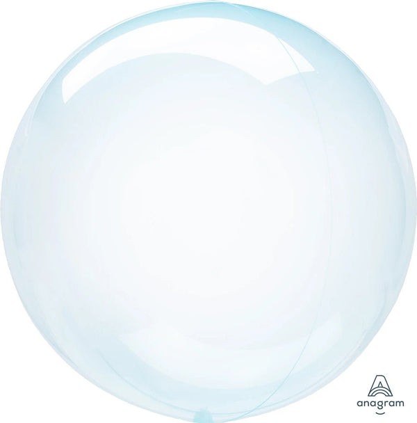 Bubble Balloon Crystal Clearz Blue 18inch - balloonsplaceusa