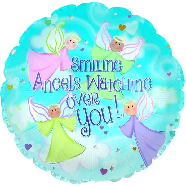 Foil Balloon Angel Watching Over You 18inch - balloonsplaceusa