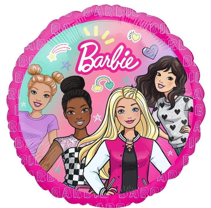 Foil Balloon Barbie Dream Together 18inch - balloonsplaceusa