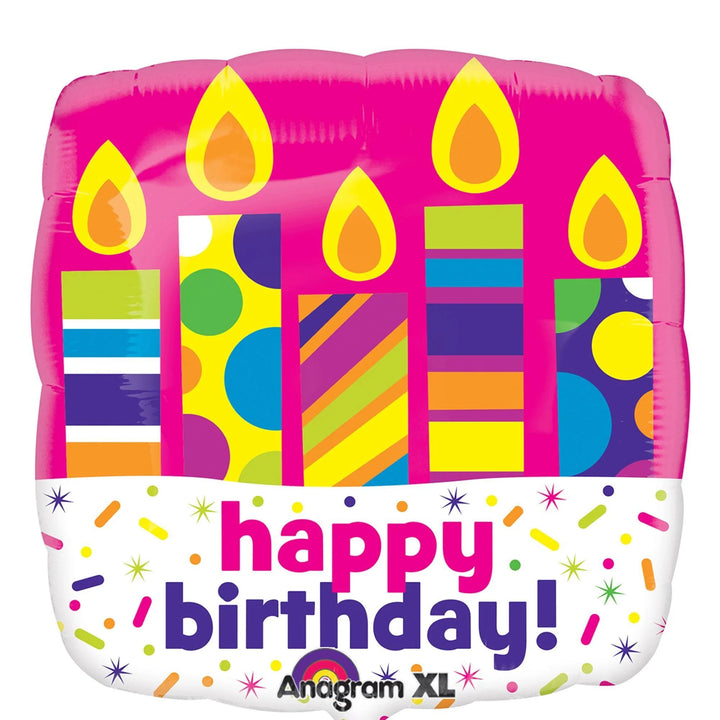 Foil Balloon B'day Candle Blast 21inch - balloonsplaceusa
