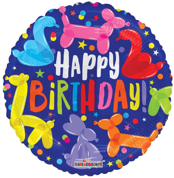 Foil Balloon Birthday Animal S Gellibean 18inch - balloonsplaceusa