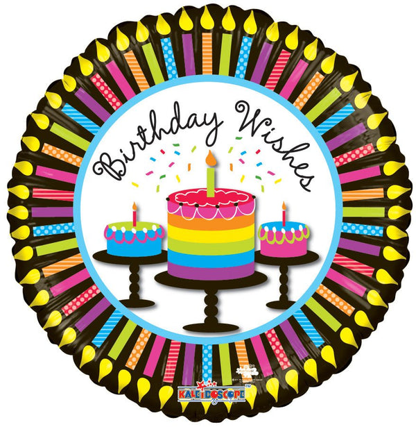 Foil Balloon Birthday Cupcakes &Amp; Candles – Flat 18inch - balloonsplaceusa
