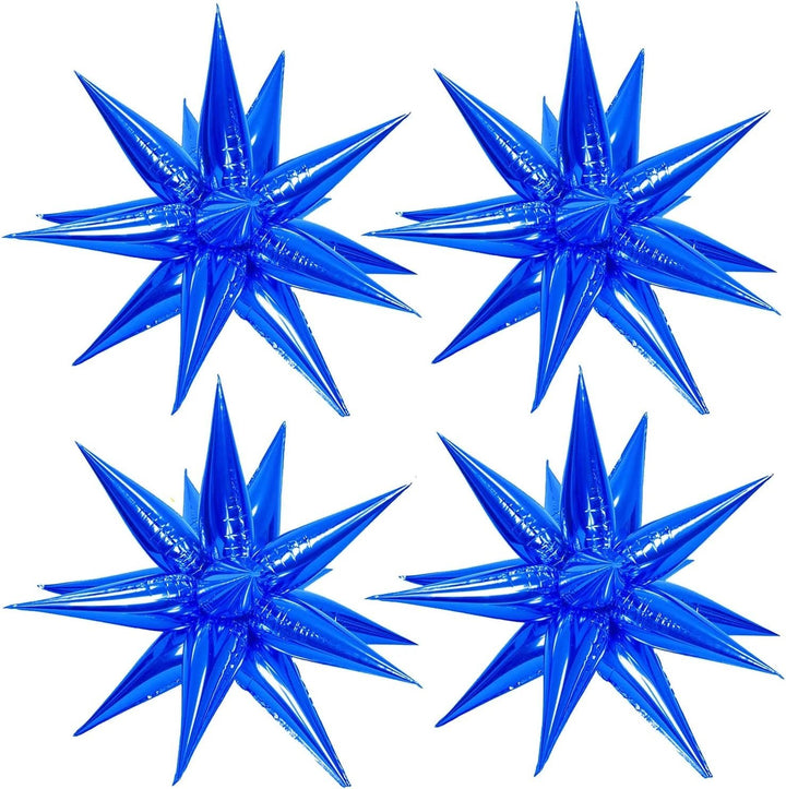 Foil Balloon Blue Exploding Star 40inch - balloonsplaceusa