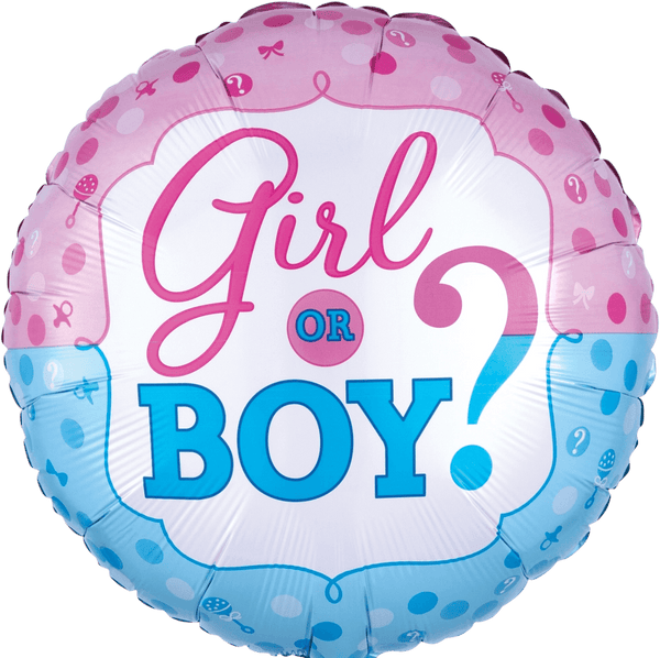 Foil Balloon Boy? Or Girl? 18inch - balloonsplaceusa