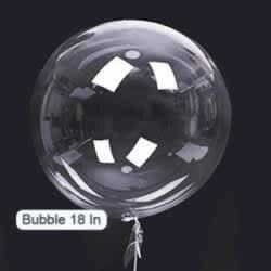 Foil Balloon Bubble Clear 1 Crystal Color 18inch - balloonsplaceusa