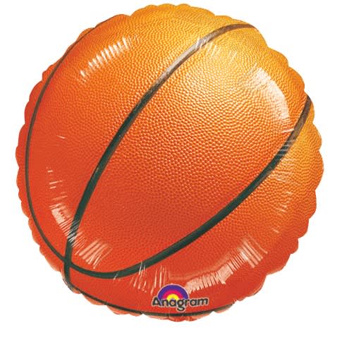 Foil Balloon Championship Basketball 18inch - balloonsplaceusa