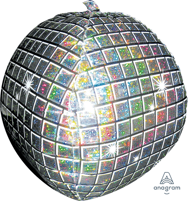 Foil Balloon Disco Ball Holographic 16inch - balloonsplaceusa