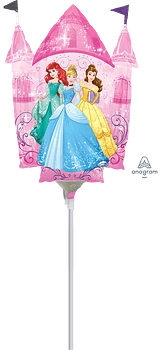Foil Balloon Disney Princess Castle 35inch - balloonsplaceusa