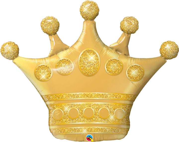 Foil Balloon Gold Crown 41inch - balloonsplaceusa