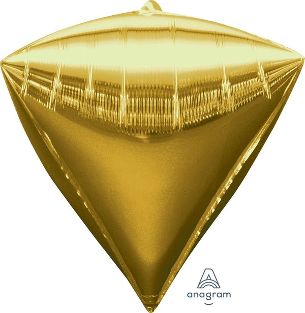 Foil Balloon Gold Diamondz 24" - balloonsplaceusa