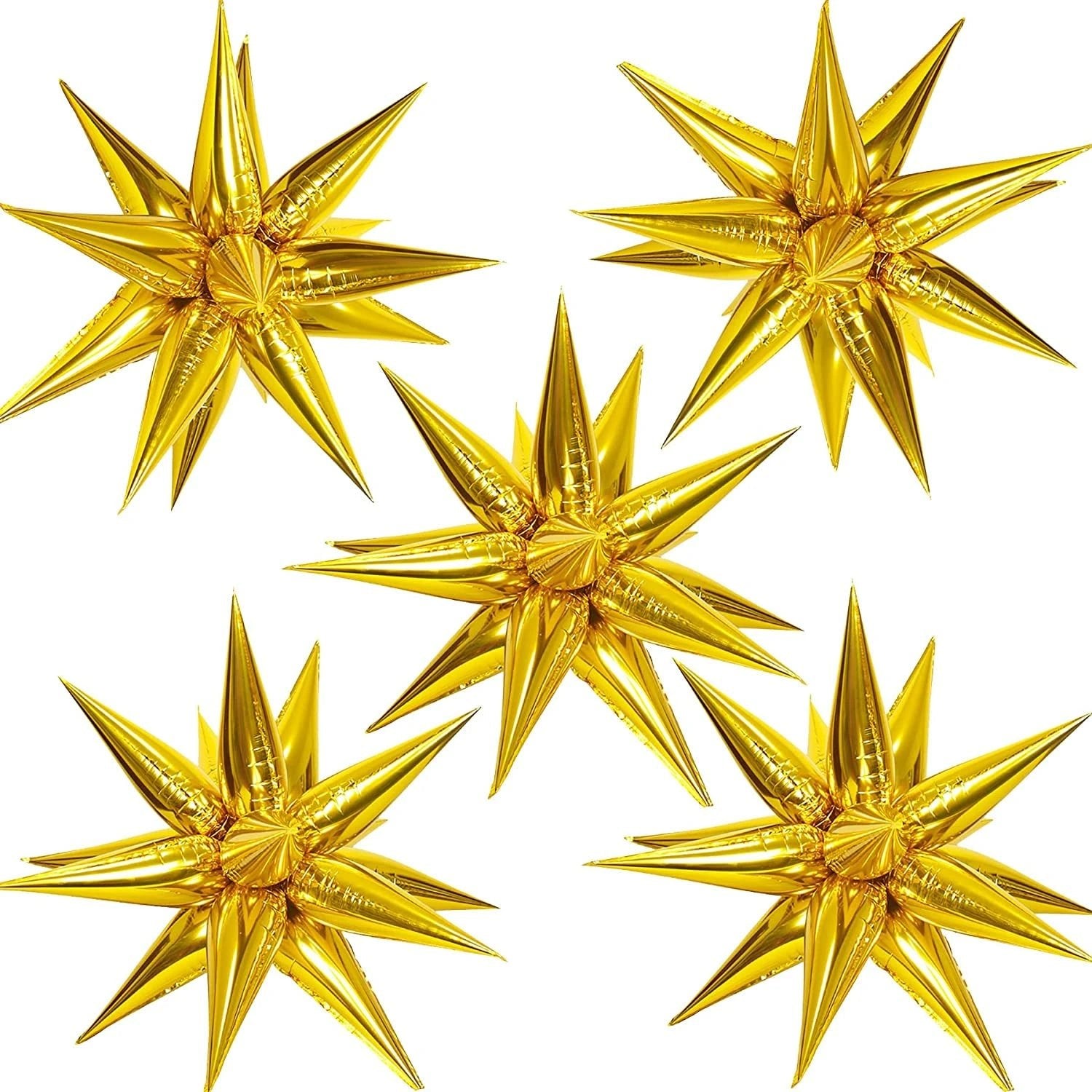 Exploding Star Gold Foil Balloon Gold Exploding Star 40inch 1Ct – balloonsplaceusa