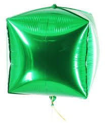 Foil Balloon Green Cubez Balloon 22inch - balloonsplaceusa