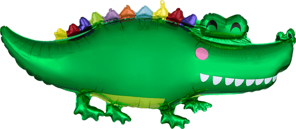 Foil Balloon Happy Gator Supershape 42inch - balloonsplaceusa