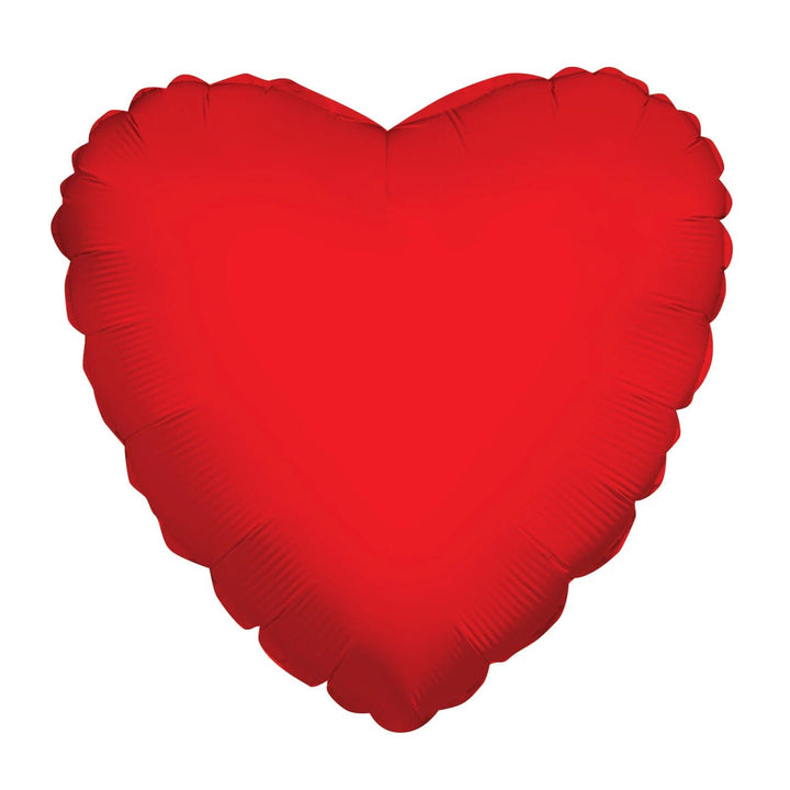 Foil Balloon Heart Red Solid Color 9inch - balloonsplaceusa