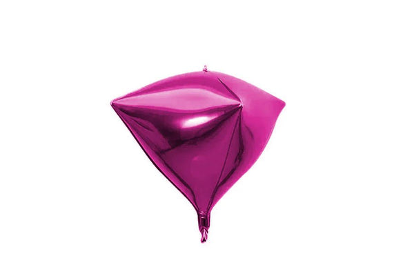 Foil Balloon Hot Pink Diamondz 24inch - balloonsplaceusa