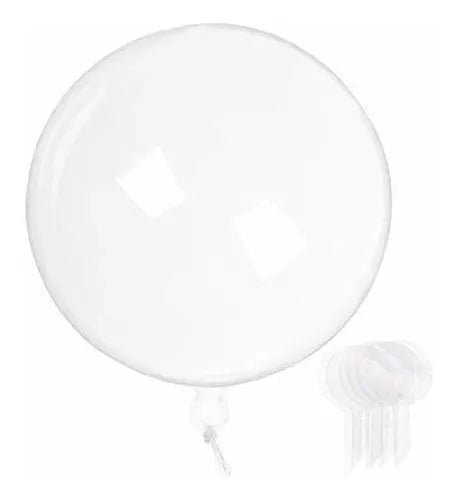 Foil Balloon In Clear Bubble 1 Crystal Color 36In - balloonsplaceusa