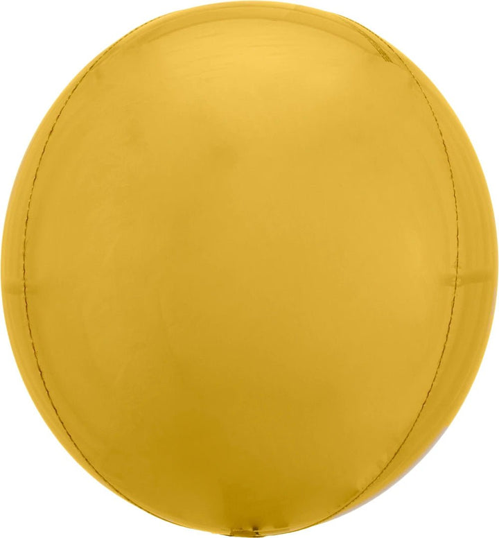 Foil Balloon Jumbo Orbz Gold 21inch - balloonsplaceusa