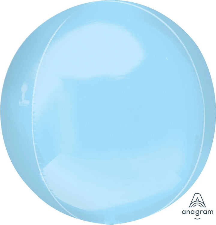 Foil Balloon Jumbo Orbz Pastel Blue 21inch - balloonsplaceusa