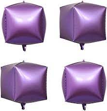 Foil Balloon Lavander Cubez Balloon 22inch - balloonsplaceusa