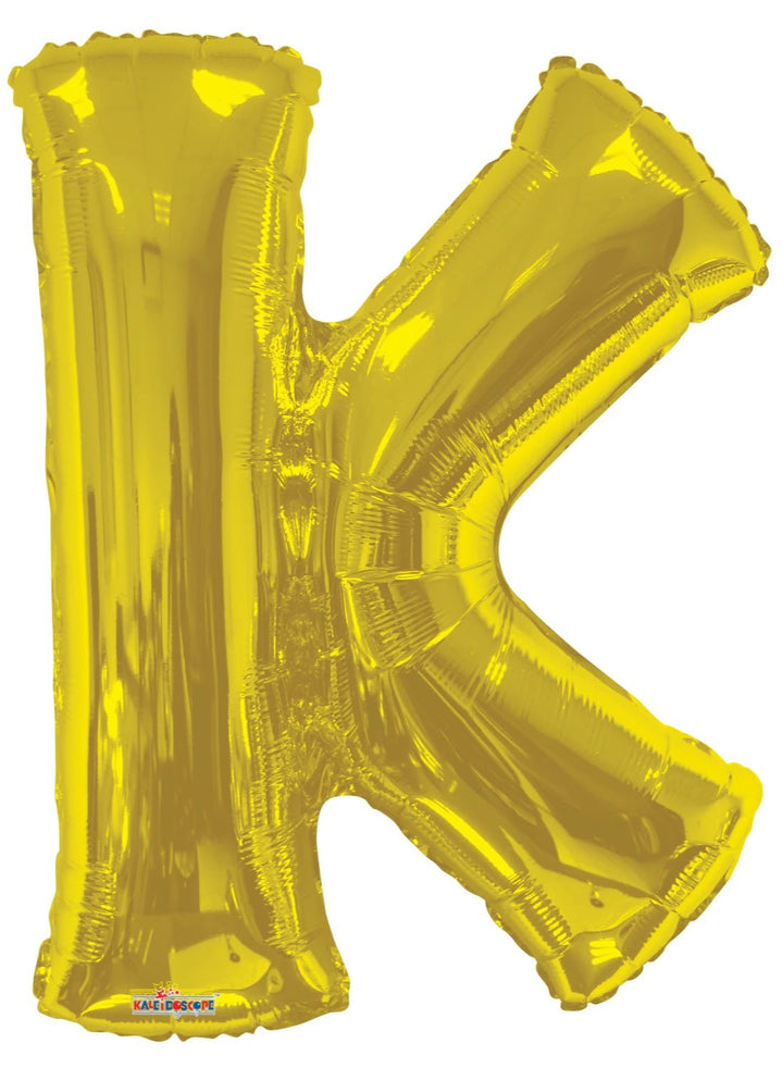 Foil Balloon Letter Gold - balloonsplaceusa