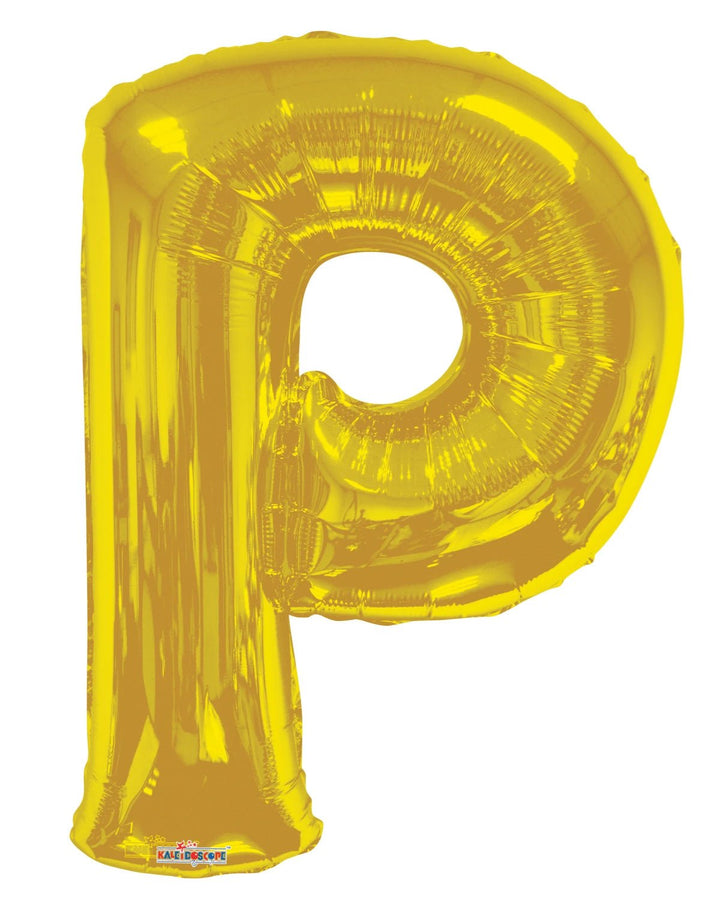 Foil Balloon Letter Gold - balloonsplaceusa