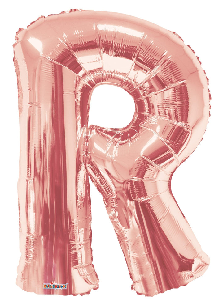 Foil Balloon Letter Rose Gold - balloonsplaceusa