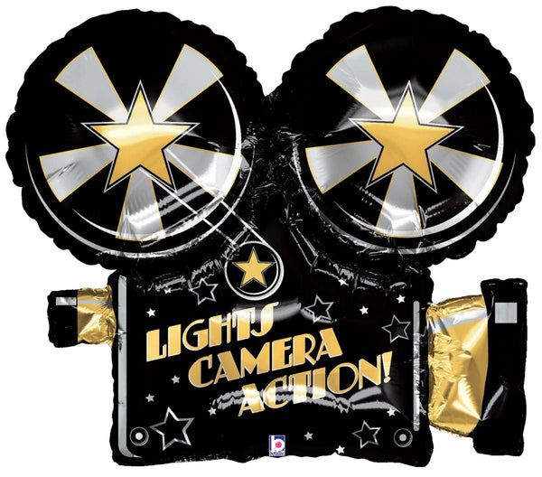 Foil Balloon Lights Camera Action! 32inch - balloonsplaceusa