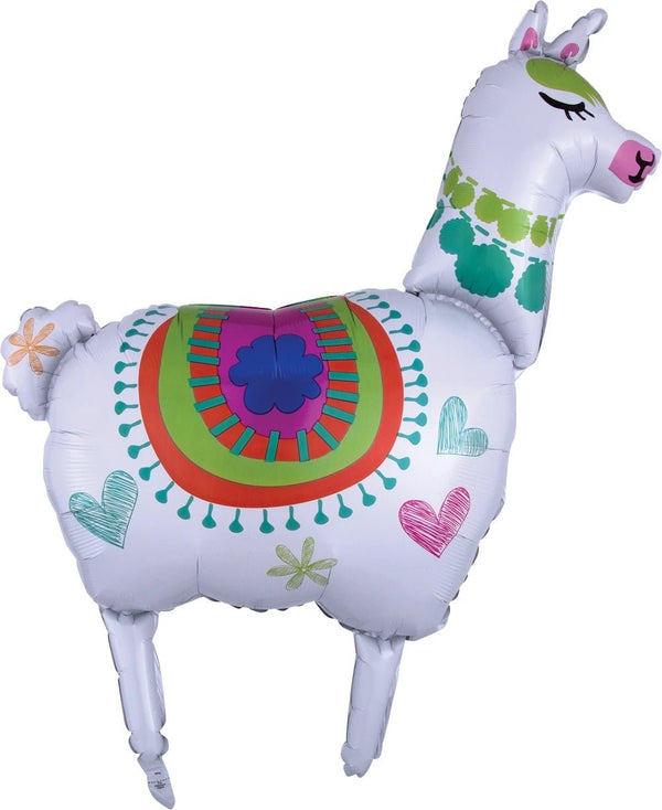 Foil Balloon Llama Super Shape 28inch - balloonsplaceusa