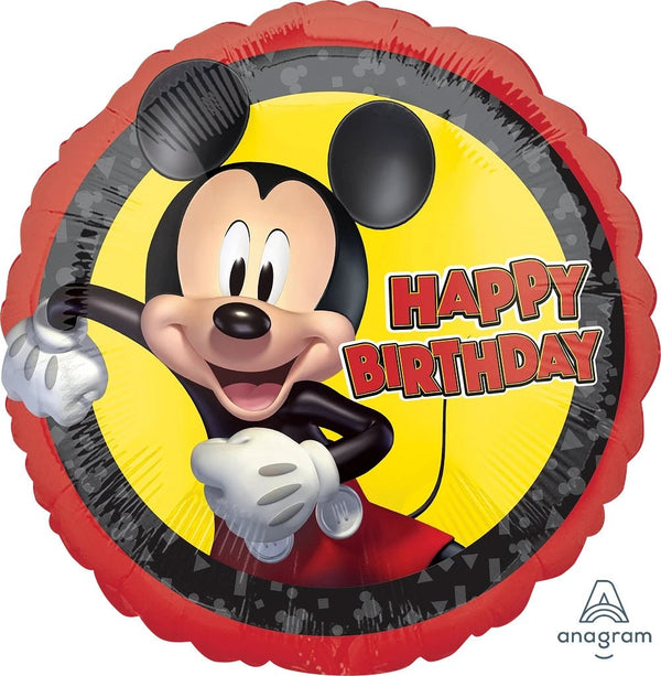 Foil Balloon Mickey Forever Birthday 18inch - balloonsplaceusa