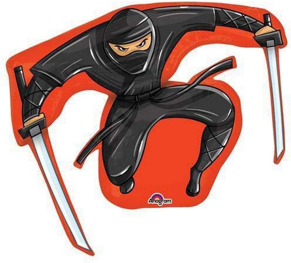 Foil Balloon Ninja Supershape 33inch - balloonsplaceusa