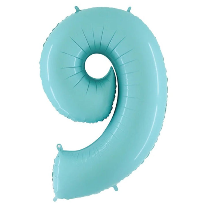 Foil Balloon Number Baby Blue 34inch - balloonsplaceusa