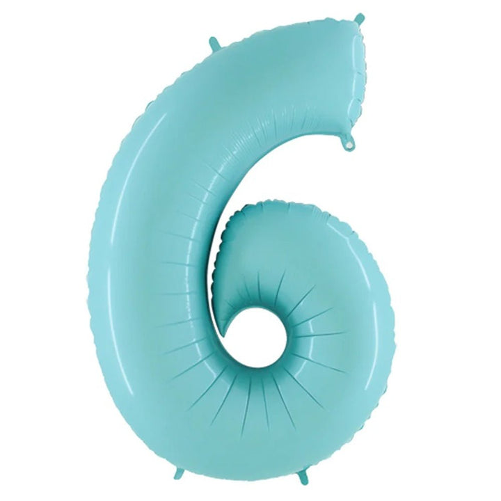 Foil Balloon Number Baby Blue 34inch - balloonsplaceusa