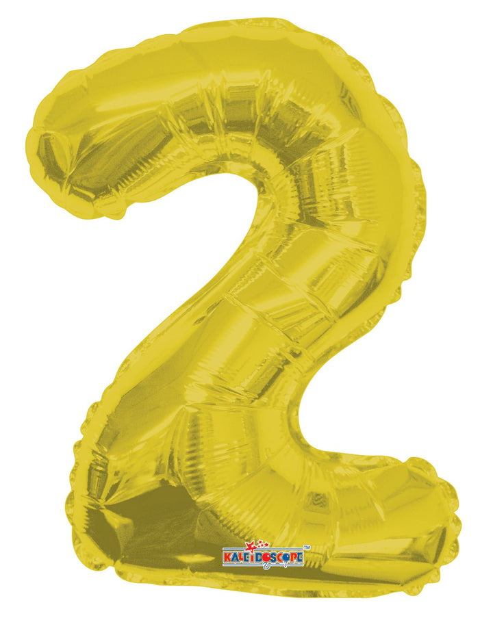 Foil Balloon Number Gold - balloonsplaceusa