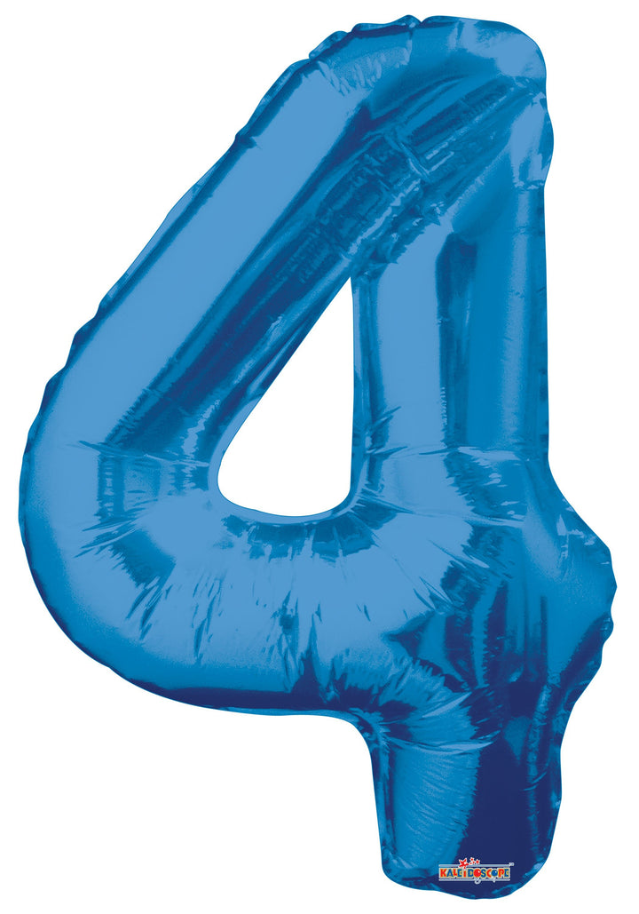 Foil Balloon Number Royal Blue 34inch - balloonsplaceusa