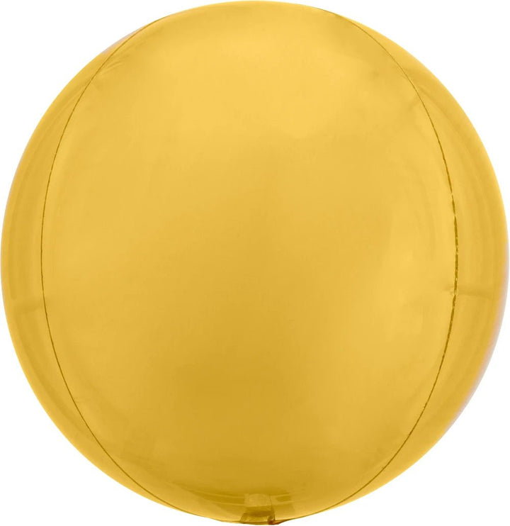 Foil Balloon Orbz Gold 16inch - balloonsplaceusa