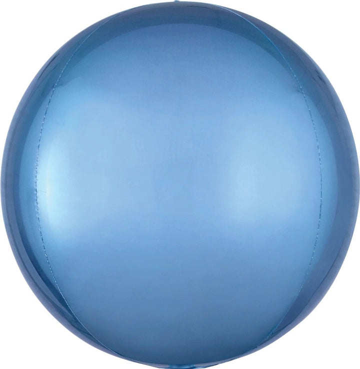 Foil Balloon Pastel Blue Orbz 16inch - balloonsplaceusa