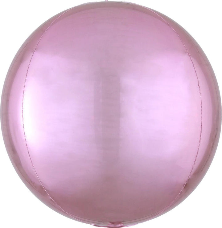 Foil Balloon Pastel Pink Orbz 16inch - balloonsplaceusa