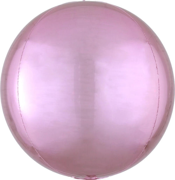 Foil Balloon Pastel Pink Orbz 16inch - balloonsplaceusa