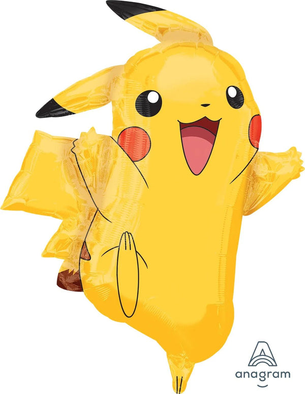 Foil Balloon Pikachu Pokemon 31inch - balloonsplaceusa