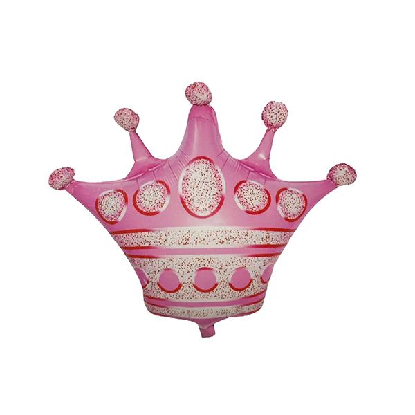 Foil Balloon Pink Crown 30inch - balloonsplaceusa