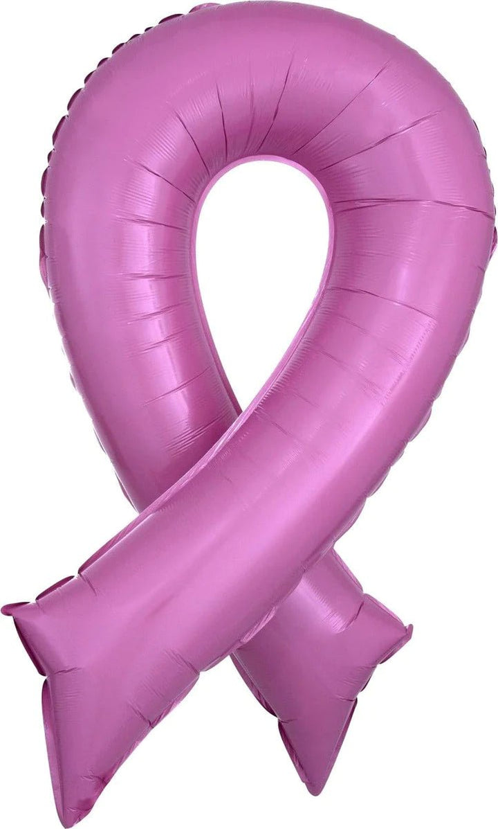 Foil Balloon Pink Ribbon 36inch - balloonsplaceusa