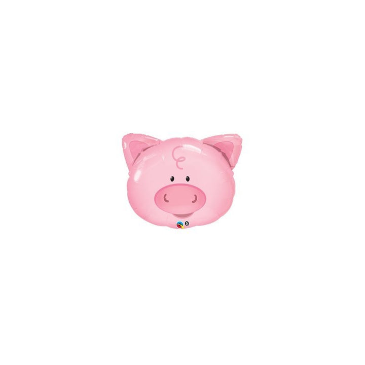 Foil Balloon Playful Pig 14inch - balloonsplaceusa