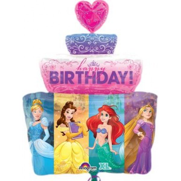 Foil Balloon Princess B'day Cake 28inch - balloonsplaceusa
