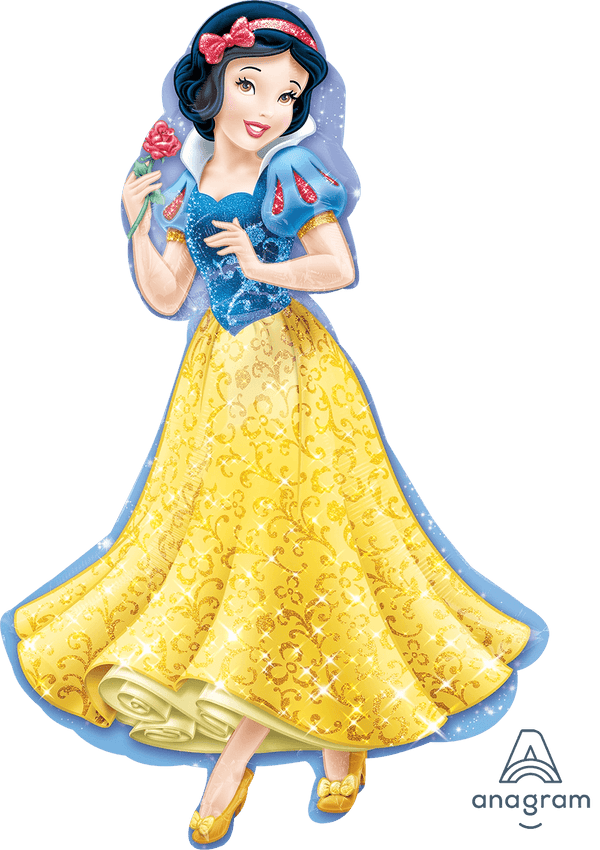 Foil Balloon Princess Snow White Supershape 37inch - balloonsplaceusa