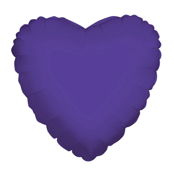 Foil Balloon Purple Heart 4inch - balloonsplaceusa