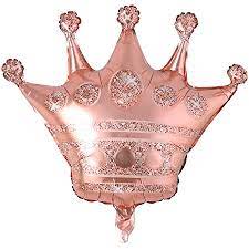 Foil Balloon Rose Gold Crown 1 pcs 30inch - balloonsplaceusa