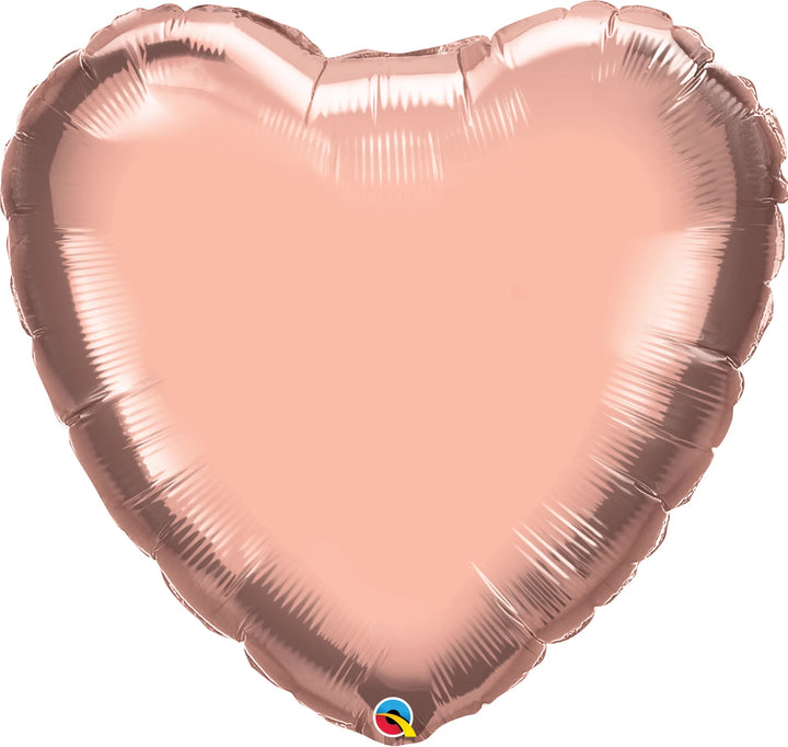 Foil Balloon Rose Gold Heart Foil 36inch - balloonsplaceusa